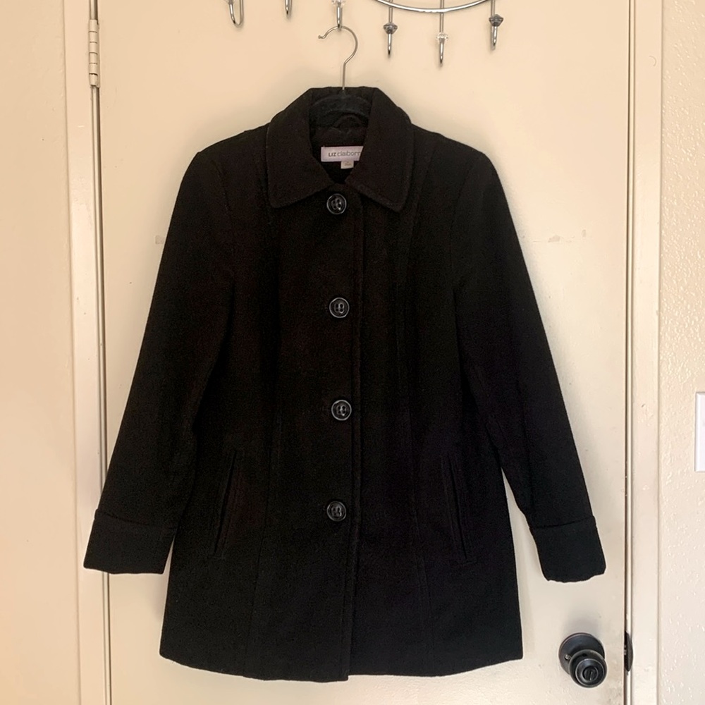 Black Liz Claiborne coat.